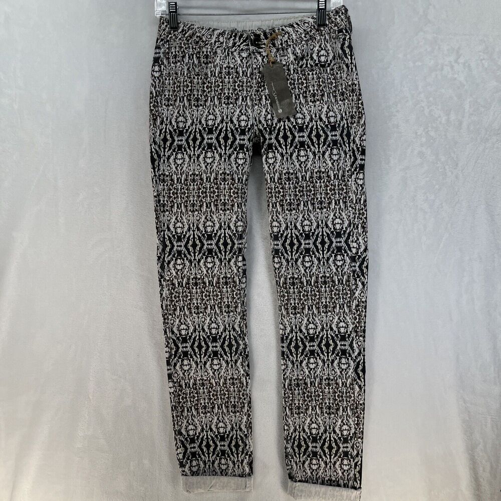 Element Denim Boa Print Jeans Women’s Sz 25 Snakeskin All Over Print NEW